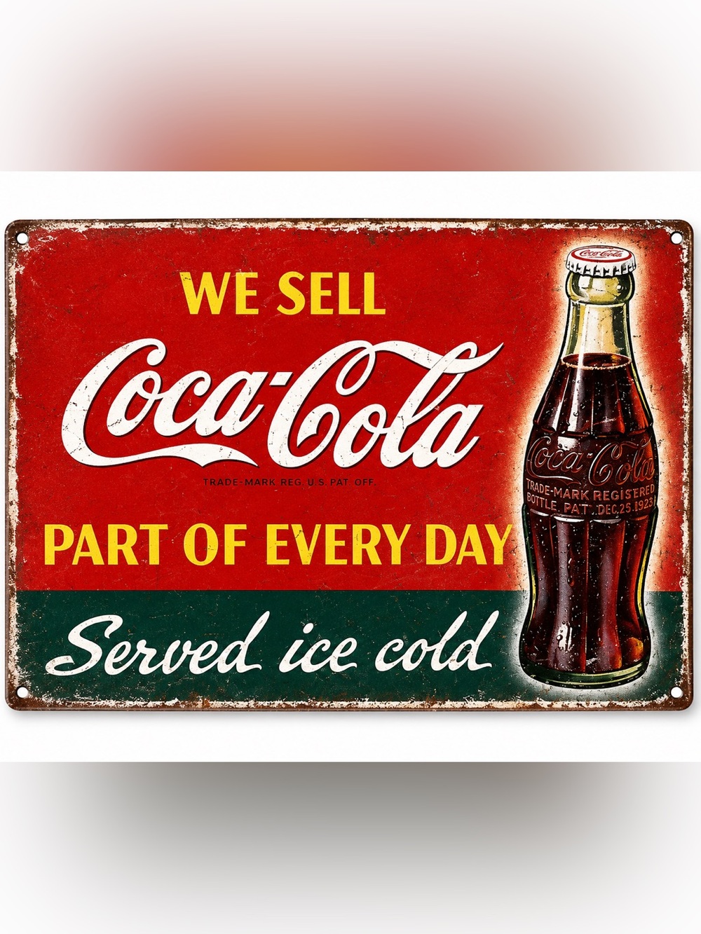 NEW Coca Cola Metal Sign